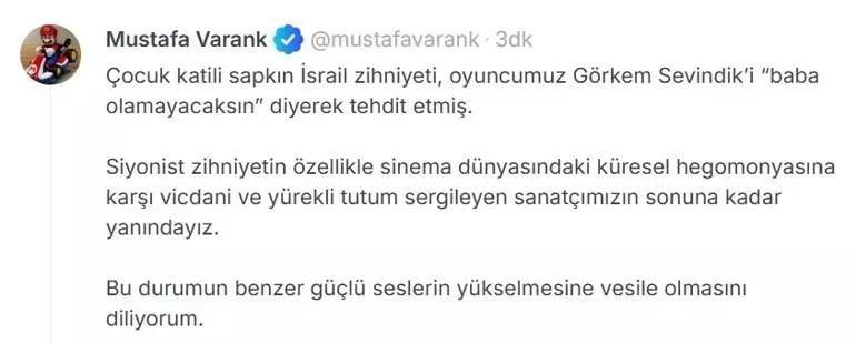 Varank’tan Kadir Baba’ya destek: Vicdani ve yürekli bir tutum