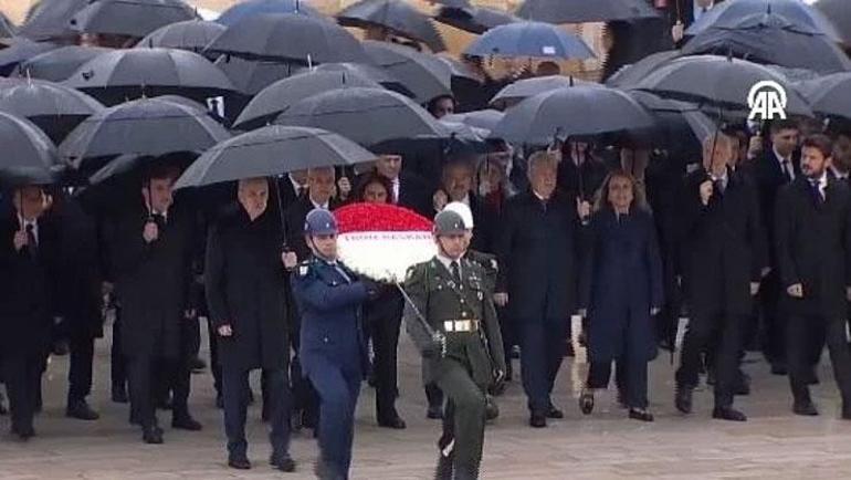 TBMM Başkanı Kurtulmuş ve beraberindeki heyet Anıtkabirde