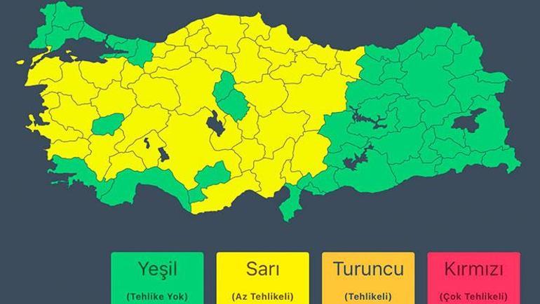 Meteoroloji ve Bakanlık peş peşe uyardı 39 il için sarı kodlu alarm: Çok kuvvetli sağanak geliyor