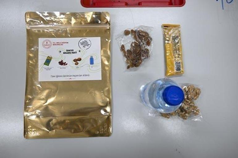 Sıraların üzerine tek tek konuldu İşte öğrenciler için hazırlanan LGS beslenme paketi