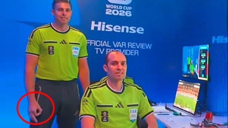 Hakemin el hareketi dünyayı şoke etti FIFA soruşturma başlattı