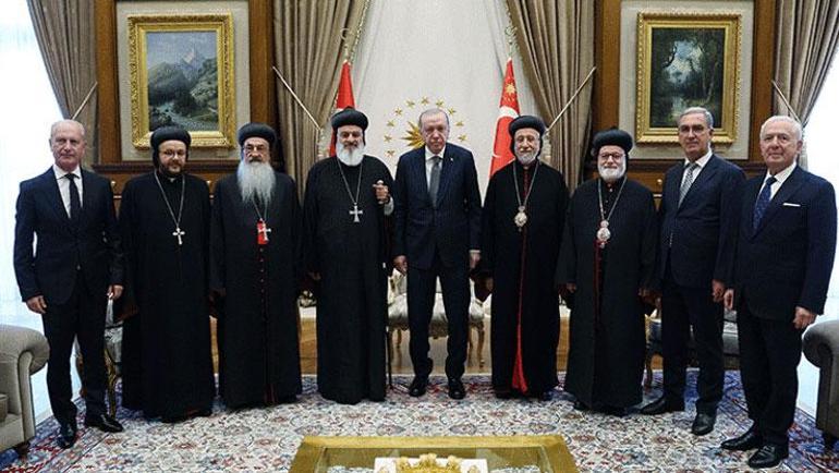 Cumhurbaşkanı Erdoğan, Süryani Ortodoks Kilisesi Patriğini kabul etti