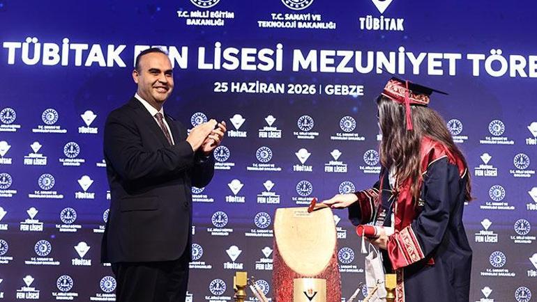 TÜBİTAK Fen Lisesi ilk mezunlarını verdi Bakan Kacır: Sizler bizim umudumuzsunuz