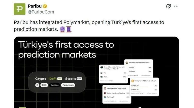 Paribu’dan şoke eden ‘Polymarket’ hamlesi Dünyanın kara listeye aldığı platformla el sıkıştı