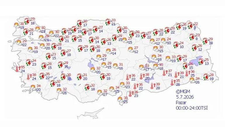 İstanbula kuvvetli sağanak alarmı Valilik 7 ilçeyi tek tek uyardı: 10-12 saat sürecek