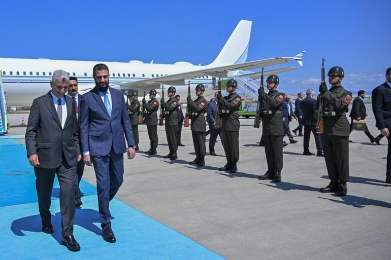 Suriye Cumhurbaşkanı Ahmed Şara Ankarada