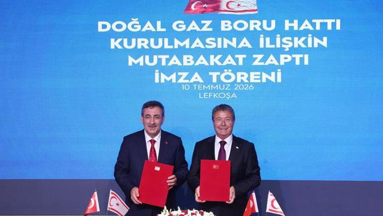 Kıbrıs’a doğal gaz çıkarması İlk imzalar atıldı: Türkiye ile KKTC, Akdeniz’in altından doğal gaz boru hattı ile bağlanacak