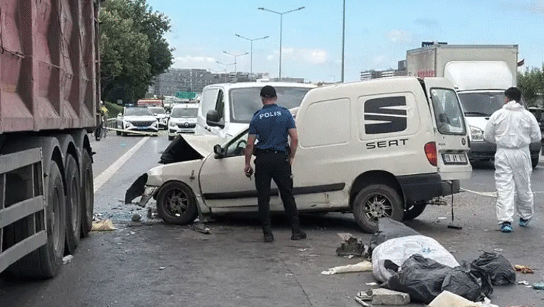 Bahçelievlerde zincirleme trafik kazası 1 kişi öldü