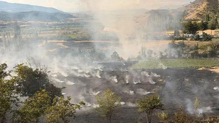 Çorum alevlere teslim Orman yangınına müdahale sürüyor