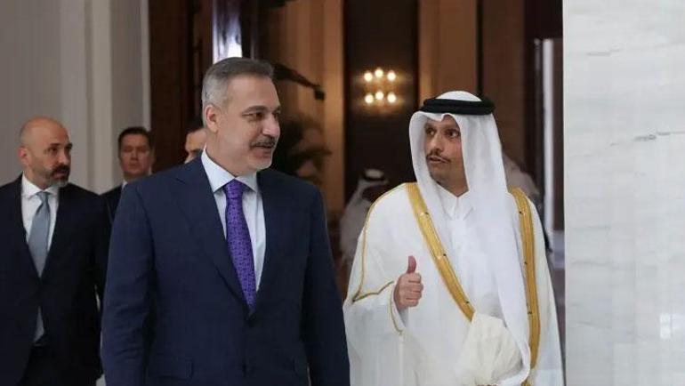 Dışişleri Bakanı Hakan Fidan, Katar Başbakanı ve Dışişleri Bakanı Al Sani ile görüştü