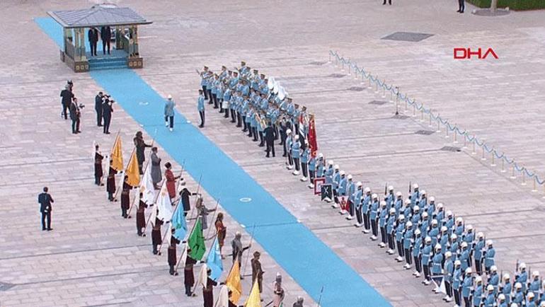 Cumhurbaşkanı Erdoğan, Irak Başbakanı Ez-Zeydiyi törenle karşıladı
