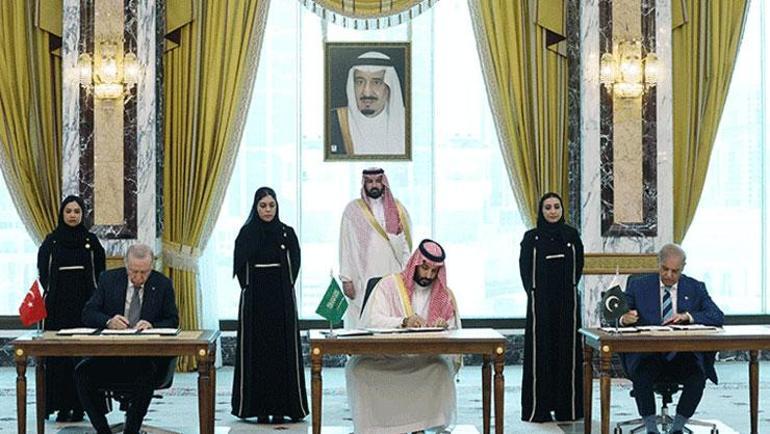 Cumhurbaşkanı Erdoğan Suudi Arabistanda: Savunma ittifakı Mekke Anlaşmasında imzalar atıldı