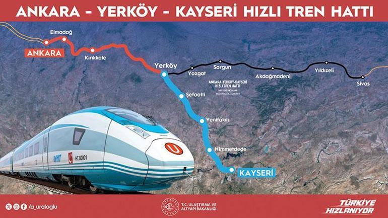 YHT ile 7 saatlik yolculuk 1 saat 45 dakikaya inecek Projenin yüzde 50si tamam