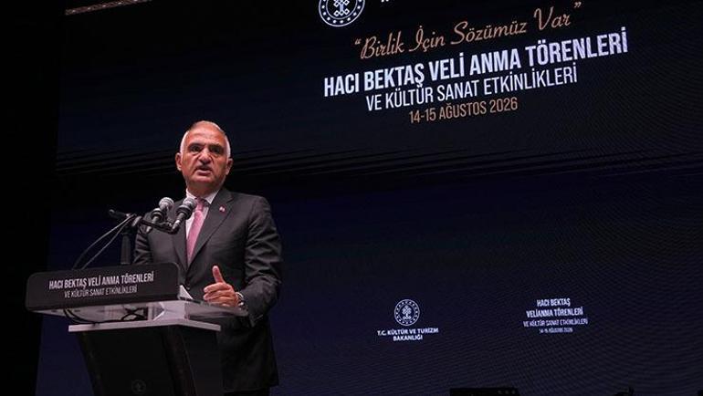 Hacı Bektaş-ı Veli’nin ocağından birlik mesajı Bakan Ersoy: İnsanlığa gereken reçete açık: bir olalım, iri olalım, diri olalım