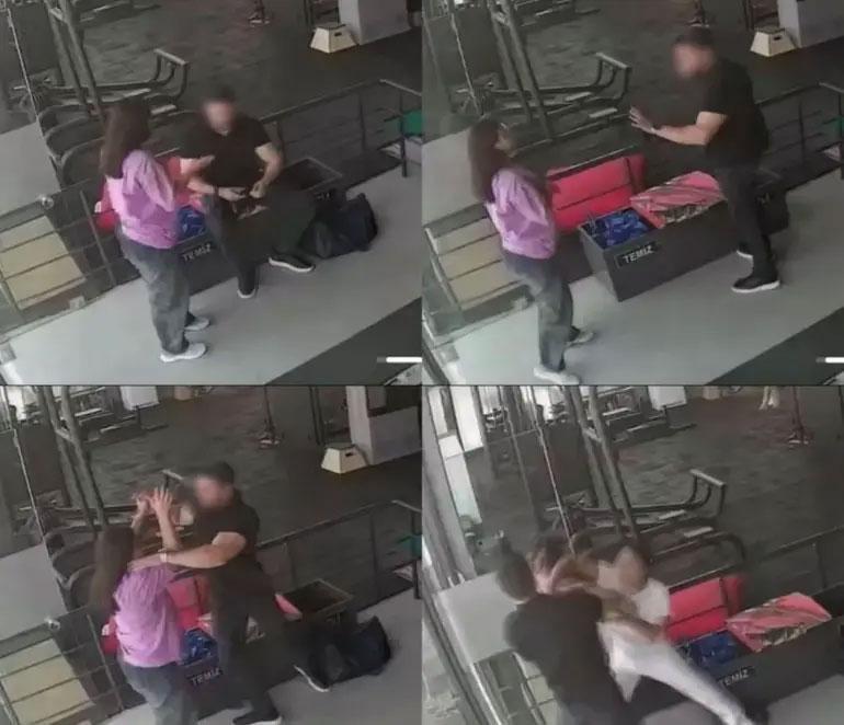 Spor salonunda dehşet Kadın işletmeciye saldırdı