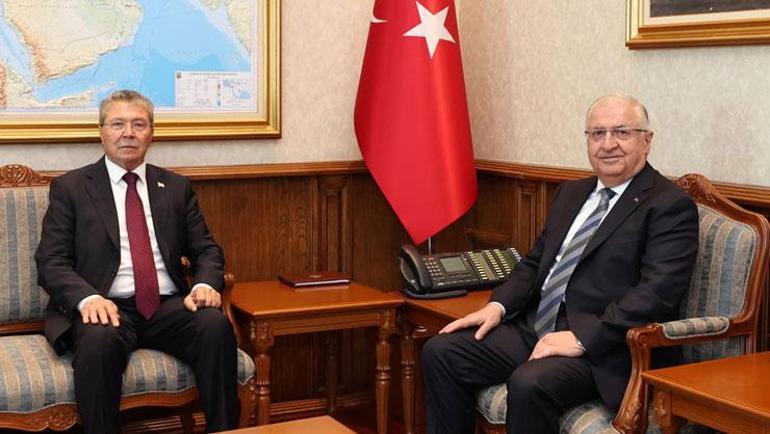 Girnedeki gemi kazası | Bakanlar Gürlek ve Güler, KKTC Başbakanı Üstel ile bir araya geldi