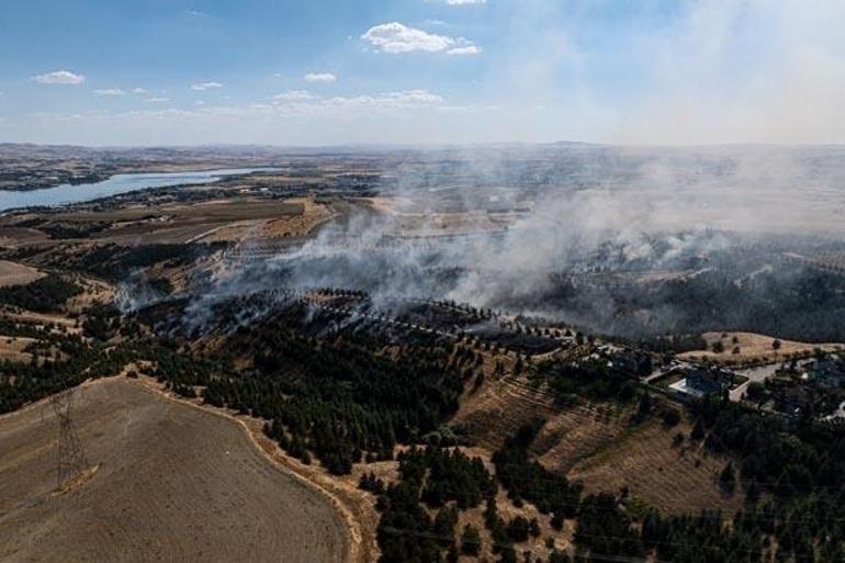 Ankara’da korkutan yangın Yerleşim yerleri boşaltıldı