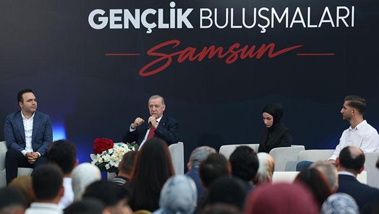 Cumhurbaşkanı Erdoğan, gençlerle buluştu