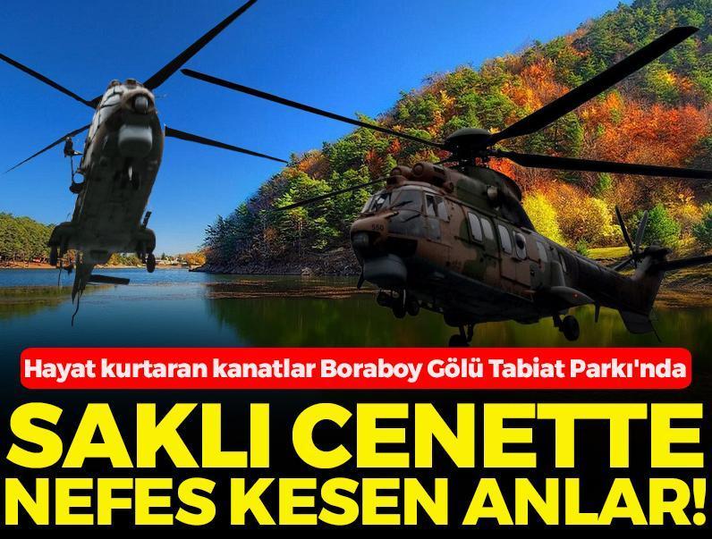 Türk Hava Kuvvetleri'nin hayat kurtaran kanatları ‘Melek Filo'dan Boraboy Gölü'nde nefes kesen tatbikat