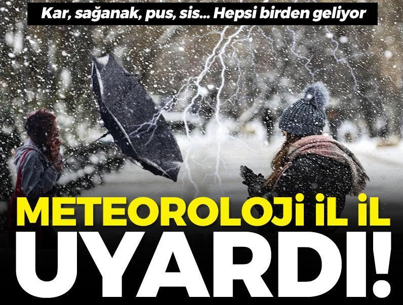 Meteorolojiden peş peşe uyarılar! Bu iller dikkat: Kar, yağmur ve yoğun sis aynı anda geliyor
