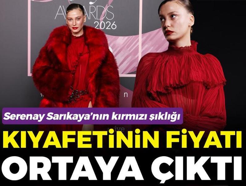 Geceye damga vurdu! Serenay Sarıkaya'nın 225 bin liralık kırmızı şıklığı