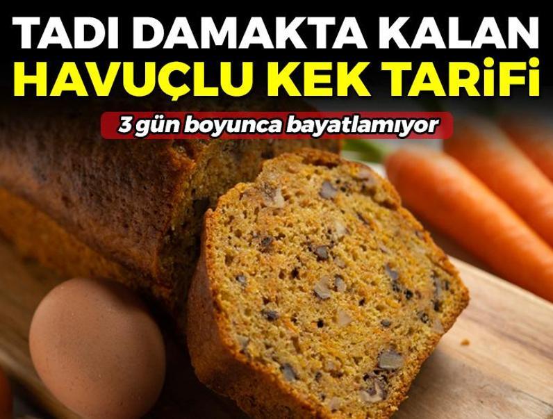 Kabarma garantili, tadı damakta kalan havuçlu tarçınlı kek tarifi! 3 gün boyunca bayatlamıyor