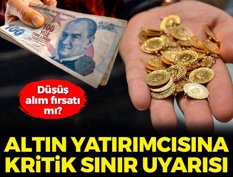 Altın yatırımcısına kritik sınır uyarısı! Düşüş geçici mi?