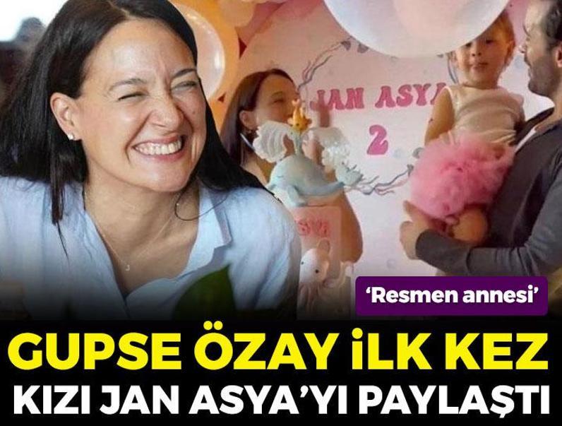 Gupse Özay ilk kez kızı Jan Asya'yı paylaştı!