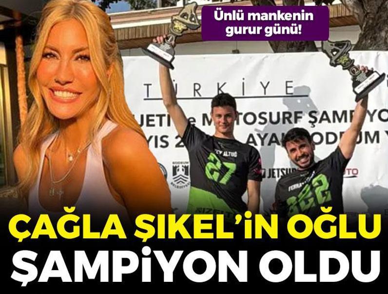 Çağla Şıkel’in Oğlu Kuzey şampiyon oldu! En gururlu gün!