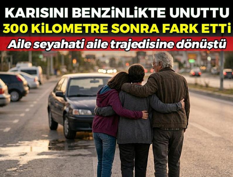 Karısını benzinlikte unutup tam 300 km yol gitti! Savunması şoke etti, polisler bile inanamadı