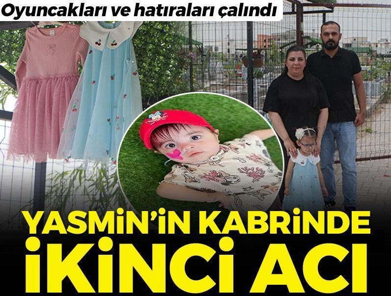 4 yaşındaki Yasmin'in kabrinde ikinci acı! Oyuncak ve hatıraları çalındı
