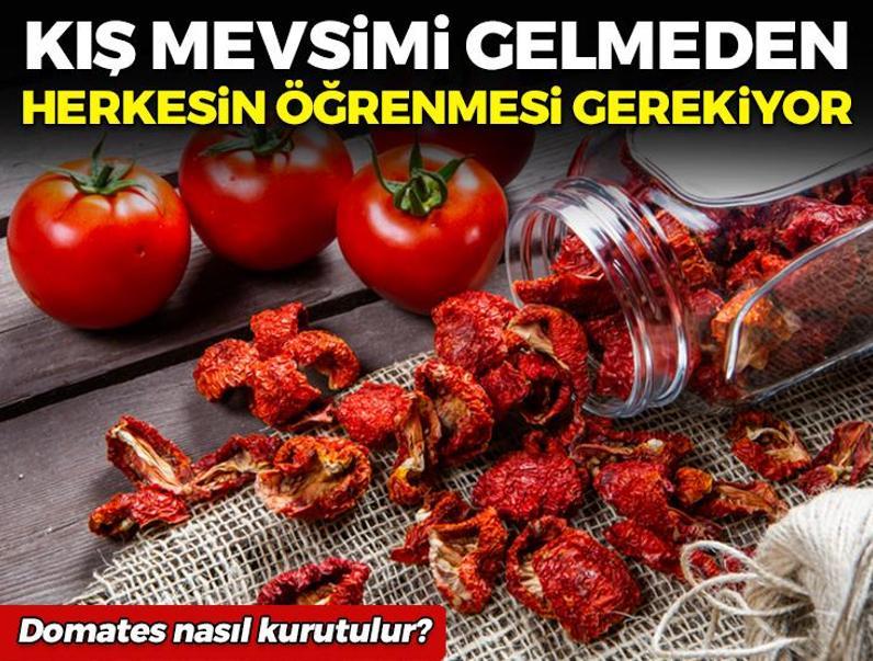 Kış gelmeden herkes öğrenmeli! Domates nasıl kurutulur?