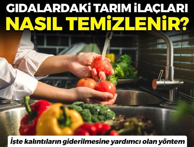 Sebze ve meyvelerdeki tarım ilacı nasıl temizlenir? İşte kalıntıları yüzde 99 yok eden yöntem