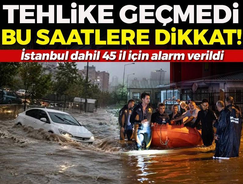 Meteoroloji saat verdi! Sel tehlikesi geçmedi: Sağanak yağış geri geliyor!