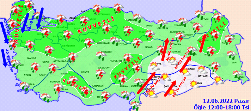 Meteorolojiden 37 ile sarı kodlu uyarı: Kuvvetli yağış geliyor